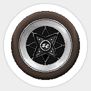 JDM Wheel Pixelart Sticker